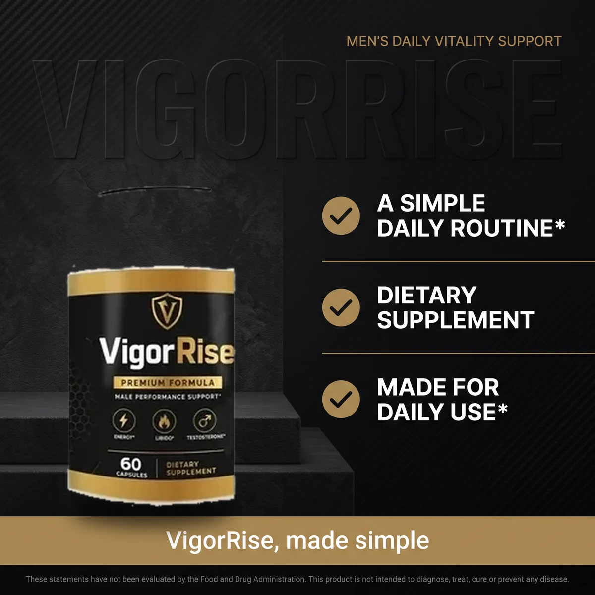 Why VigorRise: a simple daily routine men's vitality supplement with tongkat ali and saw palmetto